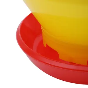 Professional Manufacturers 7.5"H X 11.5" Plastic Poultry Feeder Pan Bucket For Day Old Chicks