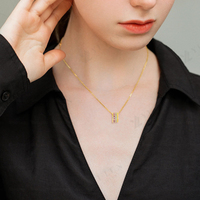 Ensemble collier et boucles d'oreilles YILUN, magnifiques pierres CZ roses plaquées or, argent sterling 925, bijoux pour femmes