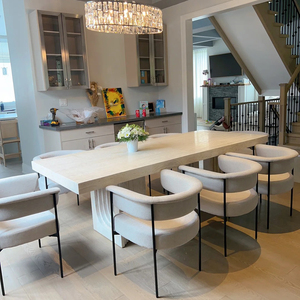 <span class=keywords><strong>Tavolo</strong></span> da pranzo italiano in marmo travertino bianco personalizzato in pietra naturale rettangolo travertino bianco <span class=keywords><strong>Beige</strong></span> Mable <span class=keywords><strong>tavolo</strong></span> da pranzo - Product Image 4