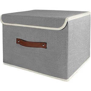 Large Capacity Oxford Cloth Storage Box Bin Waterproof Large Foldable Double Zipper Oxford Durable Fabric Cloth Storage Box