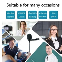 Microphone Lavalier Portable Anti-Bruit à Clipser Personnalisé à Faible Coût avec Connecteur USB-A pour Caméra DV
