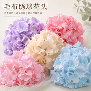 ดอกไฮเดรนเยียแบบก้านเดี่ยว ยี่ห้อ Yuan Nuo สำหรับตกแต่งงานแต่งงาน วัสดุจัดดอกไม้ DIY - Product Image 2