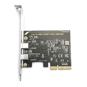 PCI-E USB3.<span class=keywords><strong>2</strong></span> Desktop tip-c <span class=keywords><strong>2</strong></span> Port adaptörü Hub masaüstü bilgisayar için hiçbir güç kaynağı ASM1142 yonga seti genişletme kartı - Product Image 5