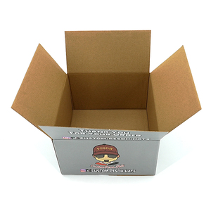 Boîte d'emballage personnalisée de petite taille pour chapeau gris <span class=keywords><strong>noir</strong></span> avec logo pour les idées d'emballage des boutiques en ligne e-commerce, boîte d'expédition durable - Product Image 4