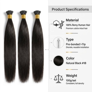 Extensions de <span class=keywords><strong>cheveux</strong></span> I-Tip 100% vierges brutes en gros, kératine italienne, fusion à <span class=keywords><strong>froid</strong></span>, microlinks, double tirage, fournisseur de <span class=keywords><strong>cheveux</strong></span> humains - Product Image 3