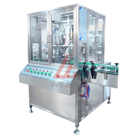 Machine à aérosol pneumatique automatique pour bouteilles métalliques, applications cosmétiques, chimiques, huiles, gaz, haute précision, acier inoxydable, garantie 2 ans
