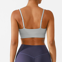 Soutien-gorge de sport Vractive personnalisé avec logo, coussinets amovibles, vêtements de fitness ultra doux et écologiques pour Pilates et entraînements, vente en gros