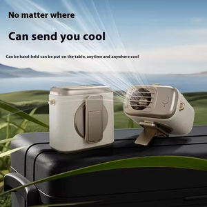 Mini ventilateur extérieur de bureau pratique trois vitesses de vent pliable suspendu voiture usage domestique alimenté par batterie nouvel accessoire de chambre - Product Image 5