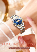 Montre Binbond B5552 de luxe unisexe, 43 mm, carrée, 30 m, en acier inoxydable, quartz, édition limitée, design sportif et antique.