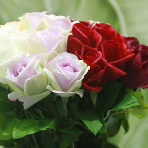 กลีบกุหลาบชุ่มชื้นเคทบางนุ่มจำลองระดับของการจัดดอกไม้จำลองสูง - Product Image 2