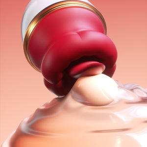 เครื่องกระตุ้นความสุขทางเพศแบบ <span class=keywords><strong>3</strong></span> in 1 รูปทรงปาก พร้อมฟังก์ชั่นดูดกระตุ้นคลิตอริส จุกนม และปาก สำหรับผู้หญิง - Product Image 1