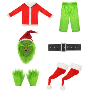 Traje de Navidad <span class=keywords><strong>para</strong></span> <span class=keywords><strong>Adulto</strong></span> Masculino al por Mayor 2026, Set de <span class=keywords><strong>Disfraz</strong></span> Verde <span class=keywords><strong>para</strong></span> Fiesta de Halloween y Navidad - Product Image 5