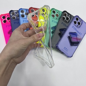 Funda de TPU transparente a prueba de golpes para teléfono móvil, cubierta de cuatro esquinas, cristal transparente, para <span class=keywords><strong>iPhone</strong></span> 13 pro max 13mini - Product Image 3