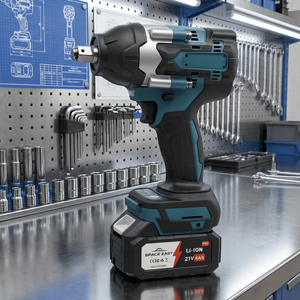 Llave de Impacto Eléctrica Inalámbrica de Alto Torque de 21V con Batería de Iones de Litio Profesional MKT a Excelente Precio, 700N para Mantenimiento Industrial - Product Image 2