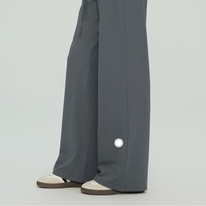 Pantalones Deportivos Holgados de Pierna Ancha con Cordón Ajustable YIYI para Mujer, Pantalones de Yoga de Cintura Alta <span class=keywords><strong>y</strong></span> Pierna Recta, Pantalones Casuales de Verano para Dama - Product Image 3