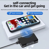 Woobox kotak Media AI Carplay nirkabel, GT2 2 + 16GB dengan Android Auto Smart YouTube & Apple Video Streaming Dongle