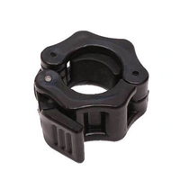 Gros 2 barre de levage de poids gym fitness haltère boucle clips de verrouillage pince barbell collier rose barbell clips