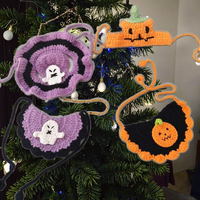 Bavoirs fantômes en coton tissé faits à la main pour chats et chiens - Accessoires pour animaux de compagnie de Noël de la marque KIVA
