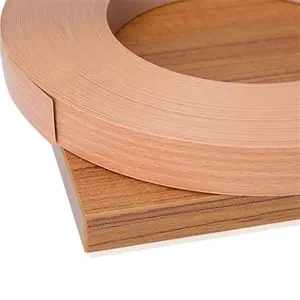 Chine Grain de bois blanc avec 67% contenu 2mm couleurs unies Base en bois mélamine PVC baguage de bord prix pour meubles/porte/MDF