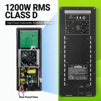 Module amplificateur audio stéréo actif haute puissance RQSONIC D1-7.5K 1200W RMS double canal 110-130/220-240V DSP