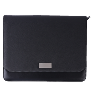 Bộ sạc không dây của công ty và túi lưu trữ ngân hàng điện 13 inch có khóa kéo PU da thư mục danh mục đầu tư kinh doanh Pad Folio - Product Image 2
