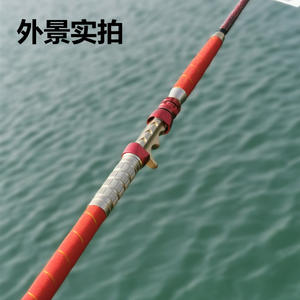 Caña de pescar sólida para barco, juego grande, una sección, 1,35 m, para pescar en bote, con guía fuji - Product Image 6