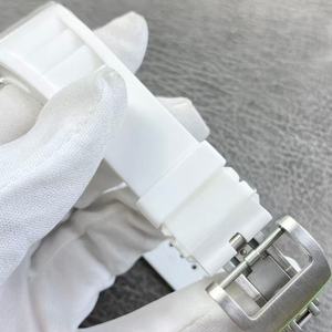 Nouvelle montre mécanique de luxe de haute qualité, étanche, mouvement automatique, design crâne serti de diamants, montre blanche - Product Image 5