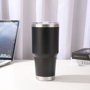 Customizable Wholesale 30oz Double Wall Stainless Steel Travel <b>Coffee</b> Wine Mug Insulated Tumbler Cup With Straw Custom Logo - Product Image 2