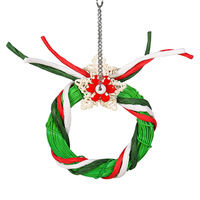 Jouets pour perroquets en bois, collection de Noël, à mâcher, pour la dentition, d'enrichissement et d'escalade, sélection complète et spécialisée