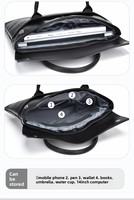 Nouvelle sacoche pour ordinateur portable élégante et imperméable en PU de 14 pouces, style navetteur, pour hommes et femmes