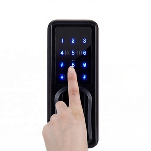 <span class=keywords><strong>inteligente</strong></span> <span class=keywords><strong>huella</strong></span> Digital <span class=keywords><strong>cerradura</strong></span> de la puerta para puerta de vidrio <span class=keywords><strong>con</strong></span> App contraseña Control remoto desbloquear - Product Image 4