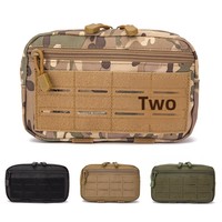 Nouvelle sacoche de taille tactique en denim pour sports de plein air avec boucles compatibles MOLLE, doublure en polyester, design résistant à l'usure - Unisexe