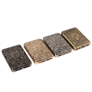 Nuovo Portasigarette Portatile Futeng in Metallo Dorato Inciso, Stile <span class=keywords><strong>Thomas</strong></span> Shelby, Lussuoso e Classico, Vintage, 16 Pezzi, Quadrato, Lucidato, con Tre Aperture - Product Image 4