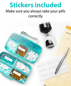 Wholesale 7-compartment <b>Pill</b> Box Large Waterproof Organizer Easy to Open and Close Portable Multifunction <b>Pill</b> Storage <b>case</b> - Product Image 3