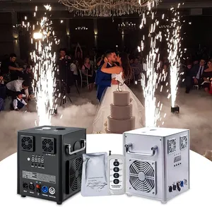 Mini Cold Spark Machine Firework Cool Sparkler Fountain Stage Special Effect for 360 Photo Booth Party DJ Show