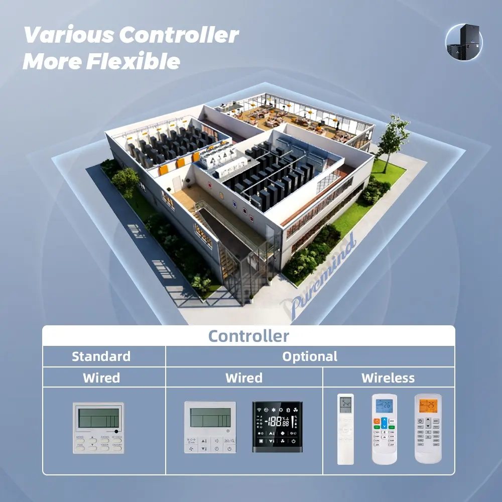 Chúng tôi Ghana công suất lớn xử lý không khí Đơn vị điều hòa không khí HVAC hệ thống 18 seer làm mát không khí xử lý AC cho khách sạn nhà máy Máy