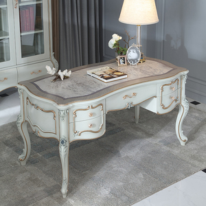 Rikkasi cao cấp cổ điển nhà văn phòng Bảng đồ nội thất pháp phong cách rắn gỗ văn phòng bàn - Product Image 5