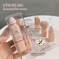 Juego de Brochas de Maquillaje Profesionales Mini 8 en 1 de Alta Calidad al por Mayor, Marca Privada, Logotipo Personalizado, Brochas Veganas