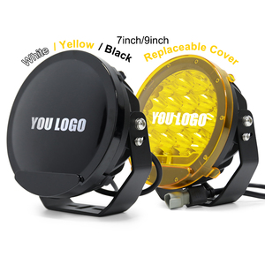 <strong>Spotlight</strong> <strong>Covers</strong> Logo Customized Black Yellow Amber Transparent Replaced Round 4x4 Led Spot 7 9 Inch Led Driving Light <strong>Covers</strong> - Product Image 2