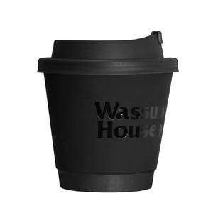 Tasse à café et à crème glacée à double paroi en papier artisanal tasses à thé à bulles de peinture PE jetables pour l'emballage - Product Image 4