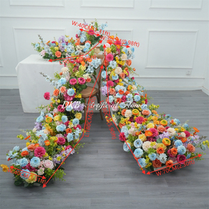 DKB Handmade Color Rose Flower <b>Runner</b> Natural Real Touch Long Lasting Environment-Friendly Flower <b>Runner</b> - Product Image 2
