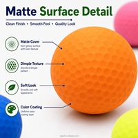 Balles de golf XJT finition mate, vente en gros, haute visibilité, balles d'entraînement colorées, logo personnalisé, prix d'usine, approvisionnement en vrac