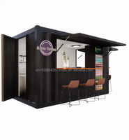Conteneur extensible moderne de luxe de 20 pieds pour stand de vente, café, bureau, bar, salle de garde, hôtels, ferme, salle de bain, salle de sport, entrée