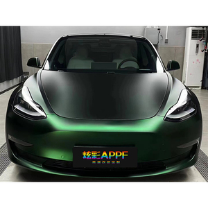 1.52*18m per auto, pellicola colorata per cambiare colore in vinile, pellicola colorata, avvolgente verde veleno per carrozzeria - Product Image 1