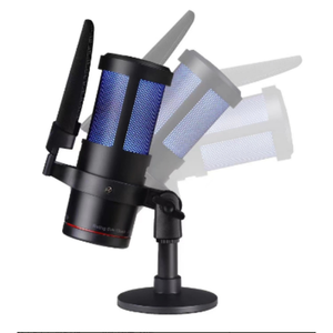 Microphone professionnel de Studio à condensateur de type C pour l'enregistrement de podcasting en streaming <span class=keywords><strong>Youtube</strong></span> matériau métallique antibruit filaire - Product Image 1