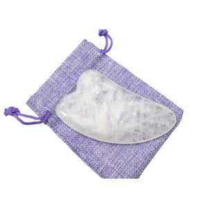 Cristal <span class=keywords><strong>de</strong></span> cuarzo transparente Natural Jade Gua Sha Herramienta <span class=keywords><strong>de</strong></span> masaje <span class=keywords><strong>SPA</strong></span> Stone Guasha <span class=keywords><strong>para</strong></span> <span class=keywords><strong>hombres</strong></span> y mujeres <span class=keywords><strong>para</strong></span> reducir líneas finas y arrugas - Product Image 6