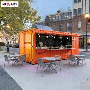 Kiosque de restauration rapide extérieur industriel en conteneur d'expédition extensible, restaurant mobile avec cuisine - Product Image 2