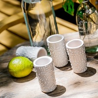 Verre à shot Talavera - Tasse à tequila en argile faite à la main, compatible lave-vaisselle, céramique mexicaine