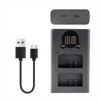 Chargeur de batterie double portable LP-E8 de type C Micro USB ignifuge pour batteries d'appareil photo Canon LPE8 LP E8 LC-E8 LC-E8C LC-E8E
