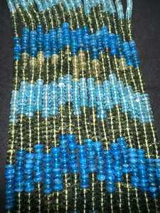 Perles rondes lisses en apatite multicolores • Longueur 16 pouces • Qualité AAA - Product Image 6